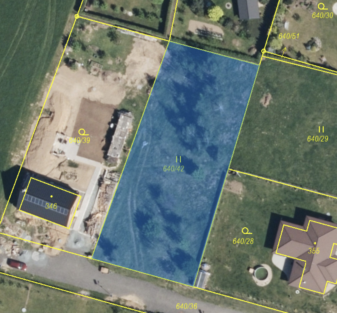 Prodej stavebního pozemku 1 582 m² – pohled 6