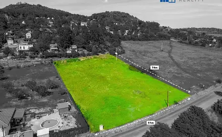Prodej stavebního pozemku 3 430 m², Teplická, Bystřany, okres Teplice