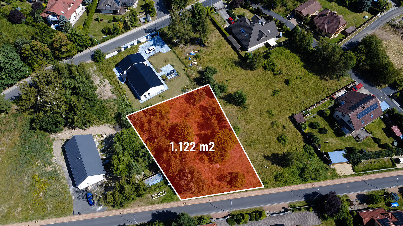 Prodej stavebního pozemku 1 122 m² – fotografie 4