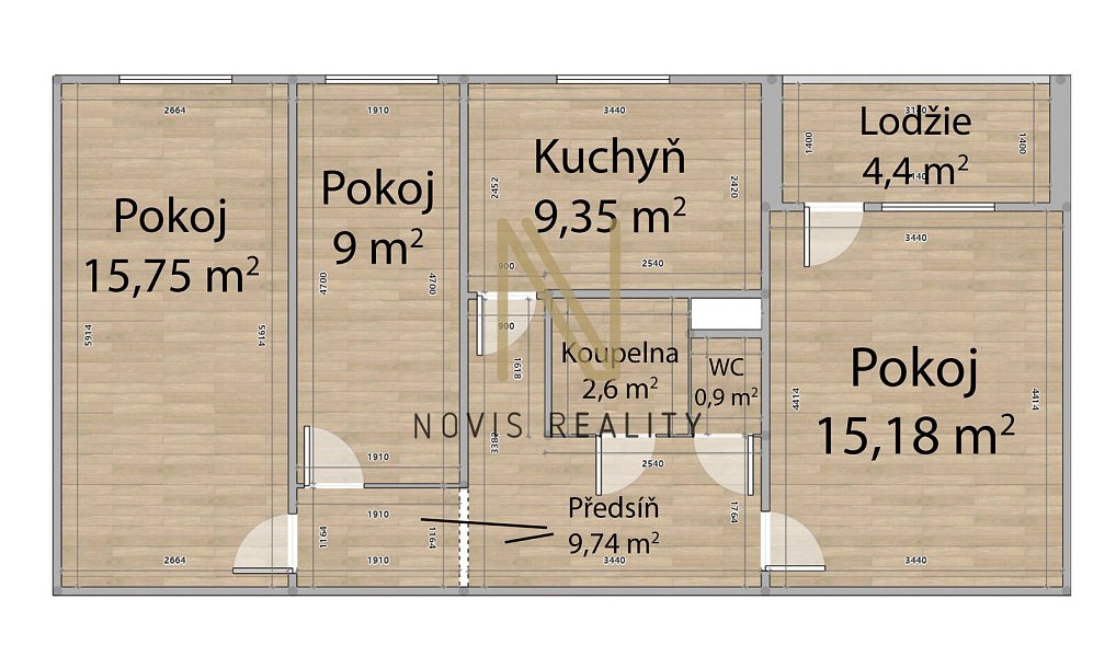 Pronájem bytu 3+1 63 m², Plzeň – náhled fotky 4