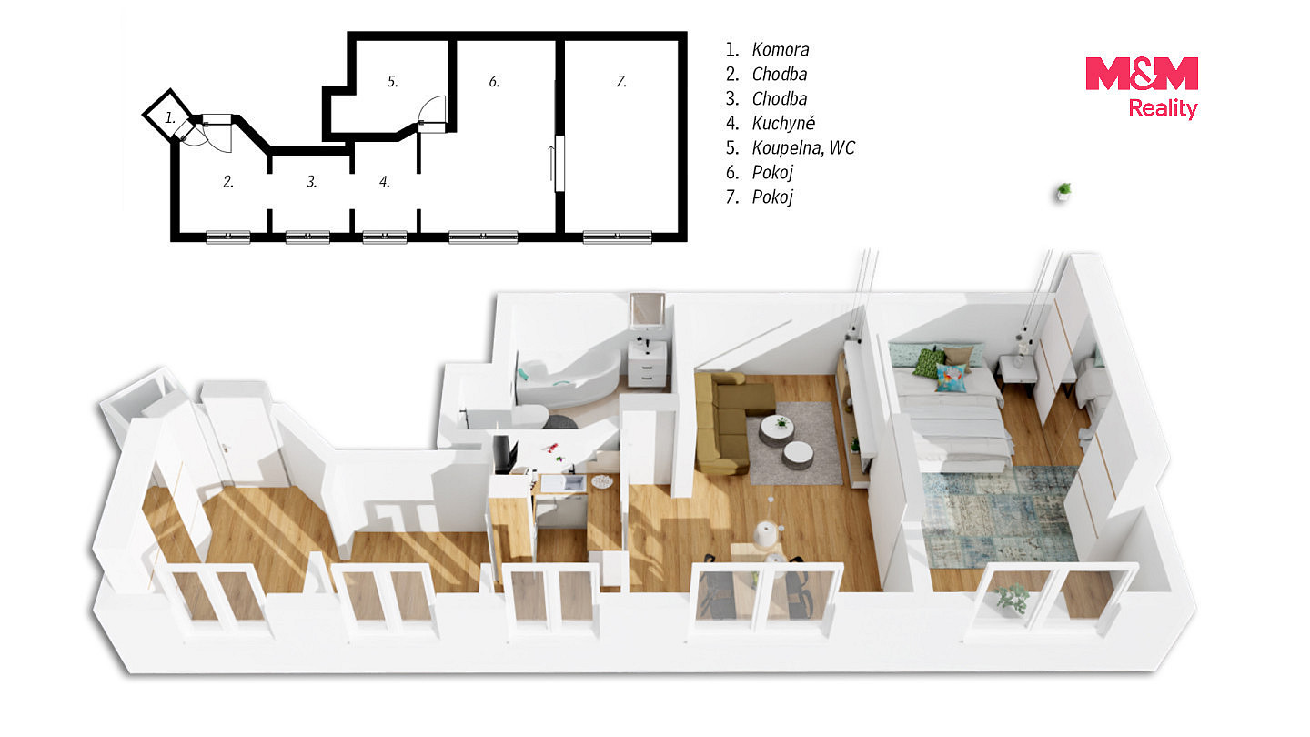 Prodej bytu 2+kk 68 m² — photo 3