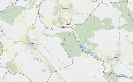 Dražba pozemku 344 m², Borovník