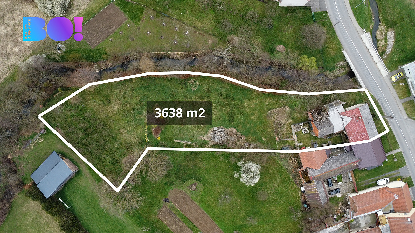 Prodej stavebního pozemku 3 638 m²
