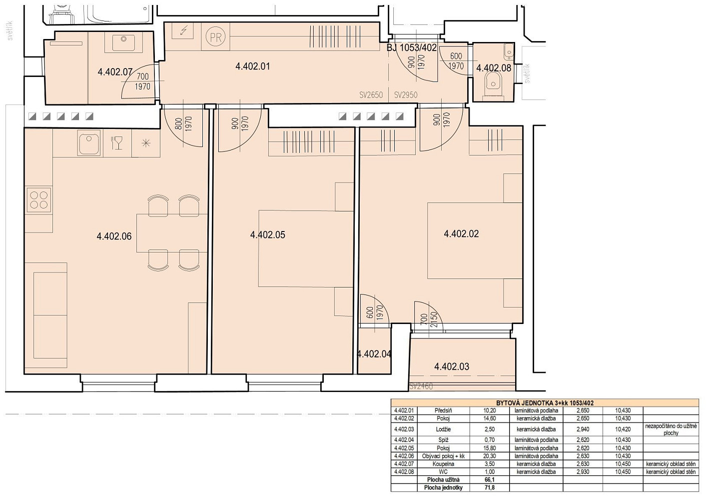 Prodej bytu 3+kk 72 m² – fotografie 5