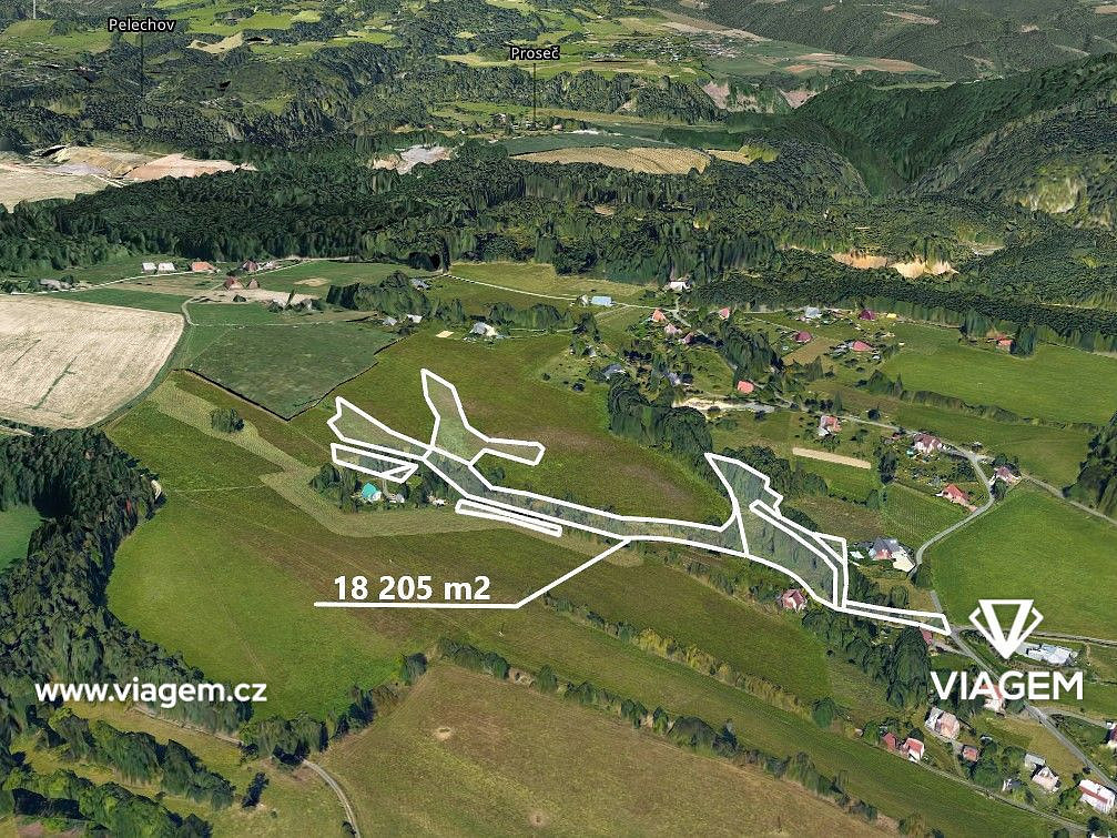 Prodej pole 1 517 m², Chuchelna