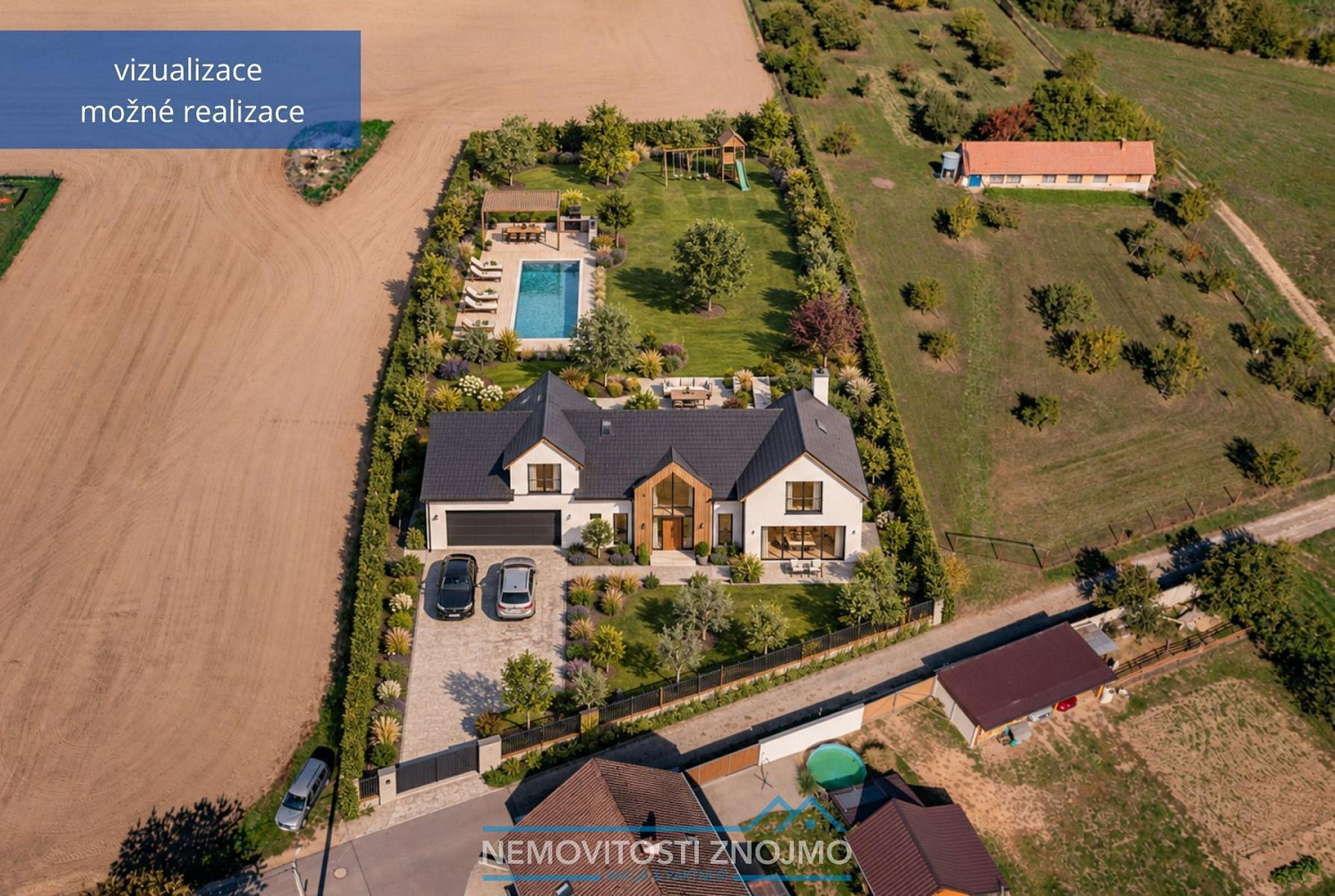 Prodej stavebního pozemku 3 704 m² – fotografie 3