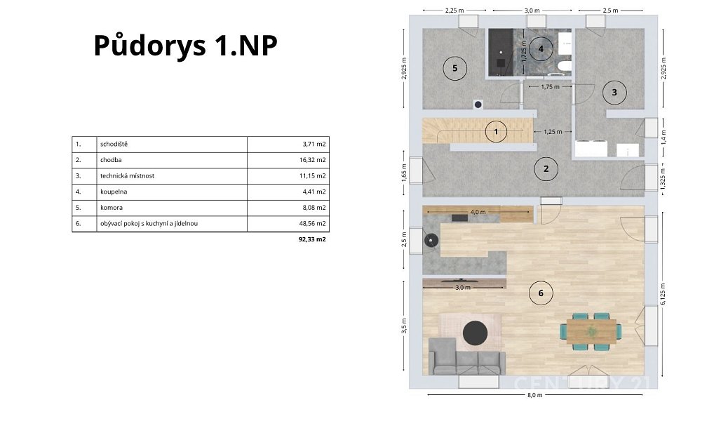 Prodej stavebního pozemku 1 992 m², Komorní Lhotka – náhled fotky 4