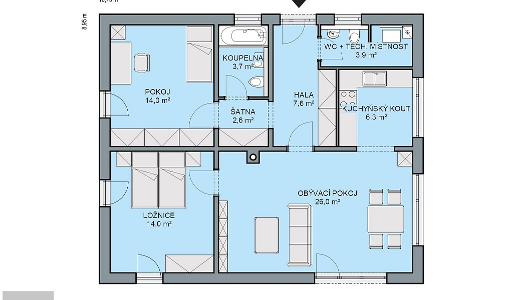 Prodej domu 78 m² s pozemkem 762 m², Mladá Boleslav – náhled fotky 4