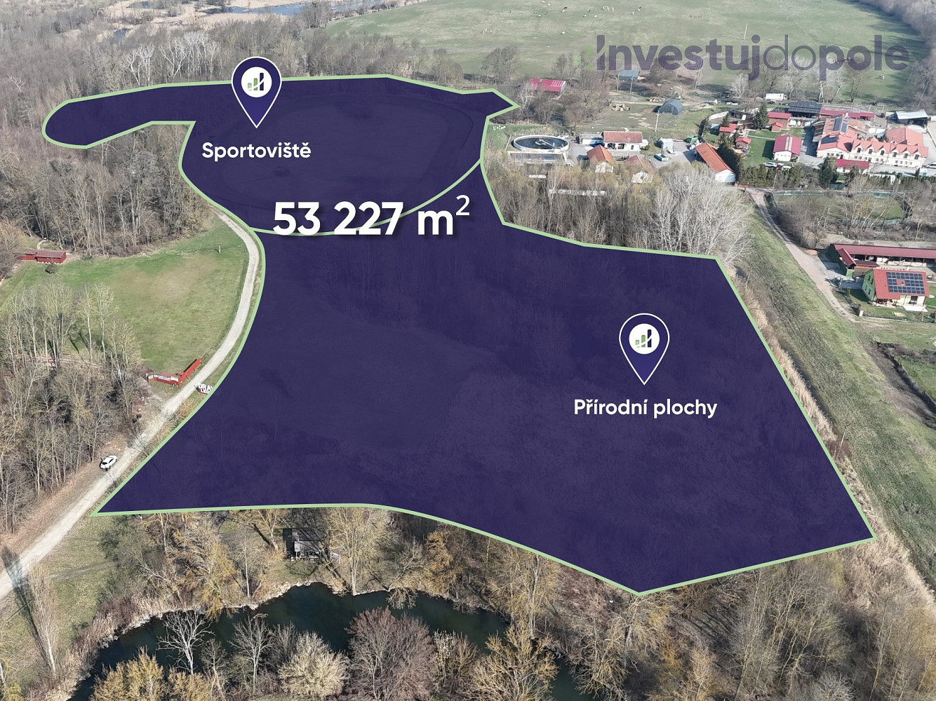 Prodej komerčního pozemku 53 227 m² – fotografie 2