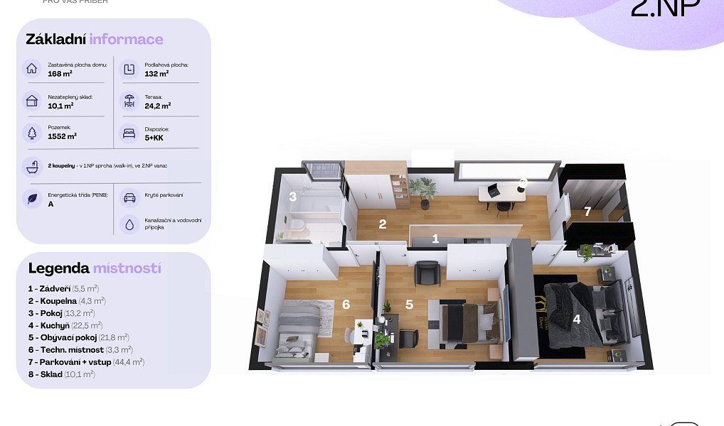 Prodej domu 132 m² s pozemkem 1 552 m², Turnov – náhled fotky 16