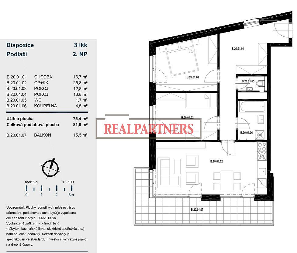 Prodej bytu 3+kk 75 m² — photo 2