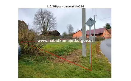 Prodej pozemku 367 m², Skřípov, okres Prostějov