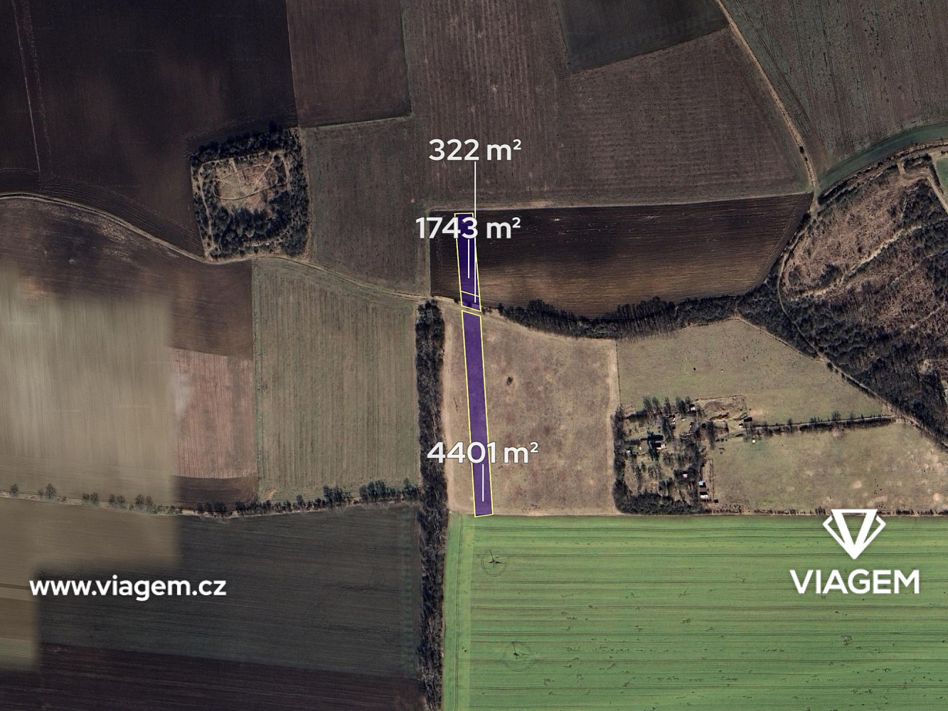 Prodej pole 718 m² – fotografie 2