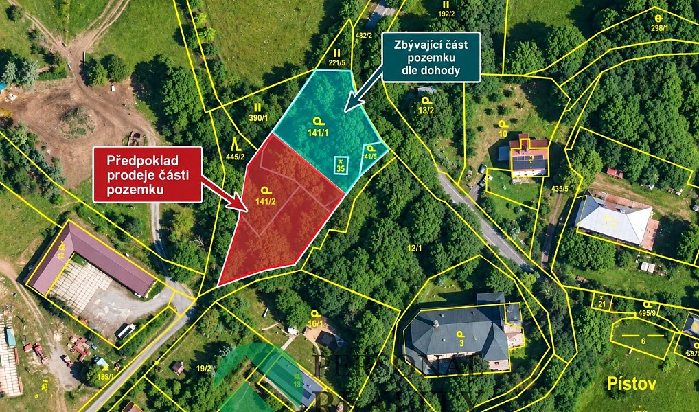 Prodej stavebního pozemku 1 500 m², Chodová Planá – náhled fotky 3