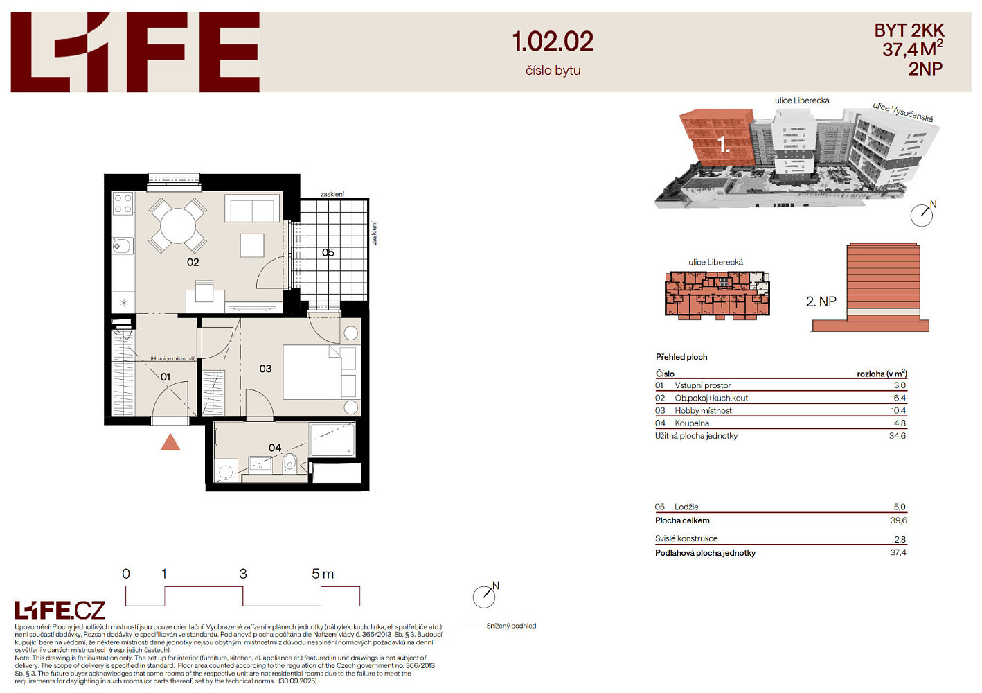 Prodej bytu 2+kk 34 m² – fotografie 4