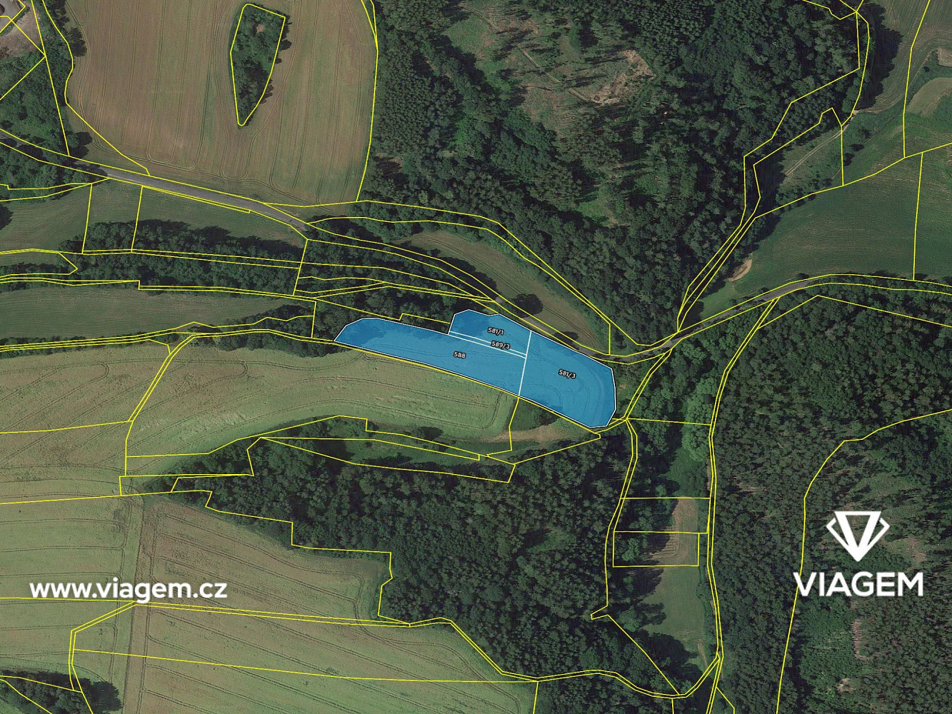 Pole 12 012 m², Podíl 50 % o výměře 6 006 m² – pohled 4