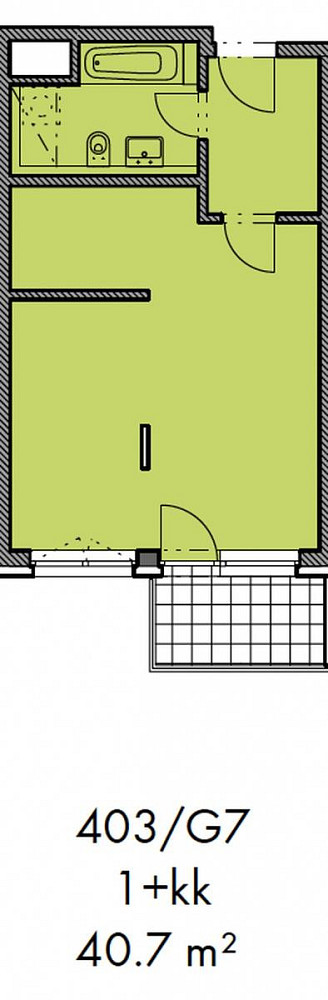 Prodej bytu 1+kk 41 m² — photo 2