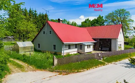 Prodej domu 63 m² s pozemkem 1 547 m², Nová Bystřice - Hůrky, okres Jindřichův Hradec