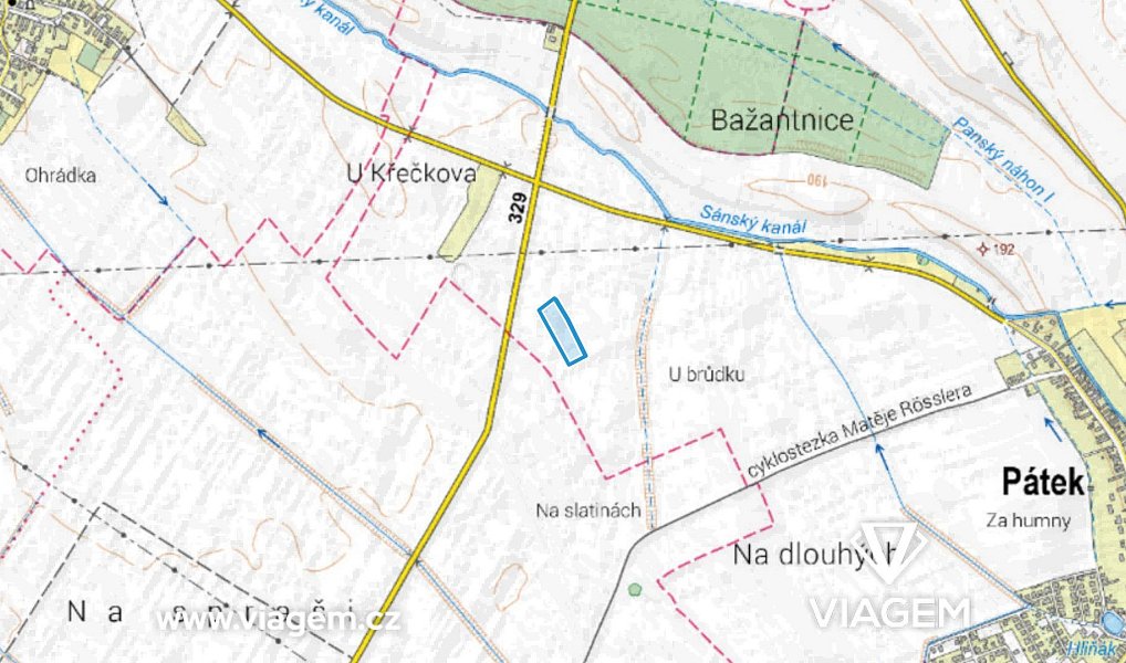 Prodej pole 634 m², Pátek – náhled fotky 3