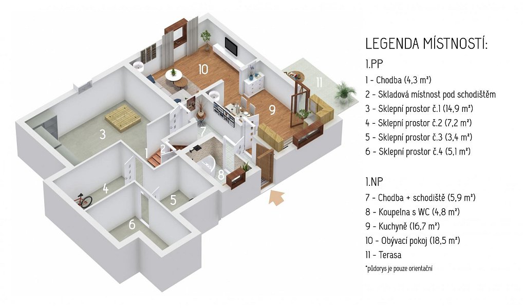 Prodej domu 123 m² s pozemkem 1 290 m², Milín – náhled fotky 43