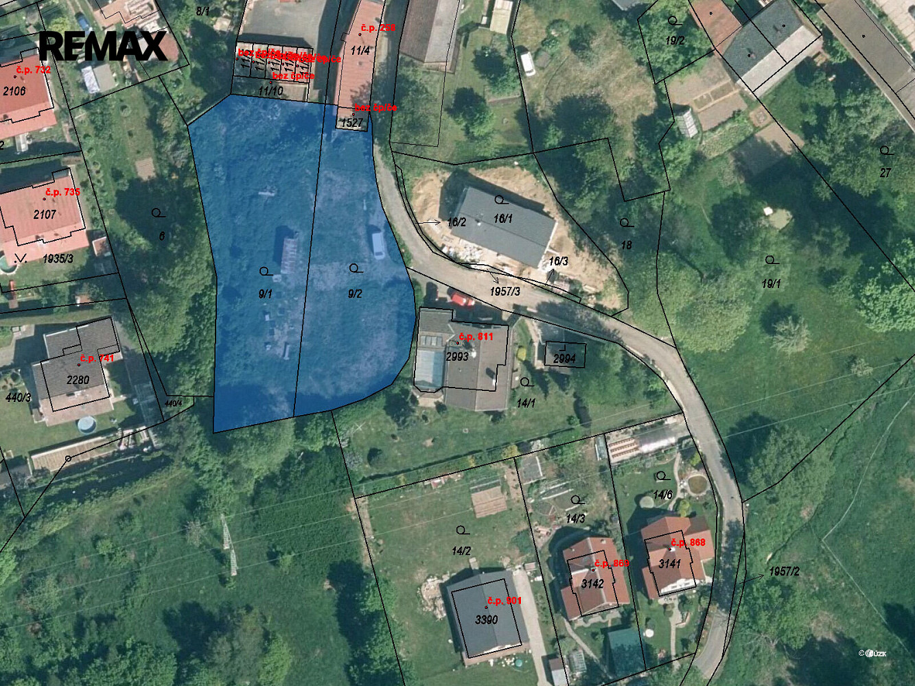 Prodej stavebního pozemku 2 049 m² – fotografie 3