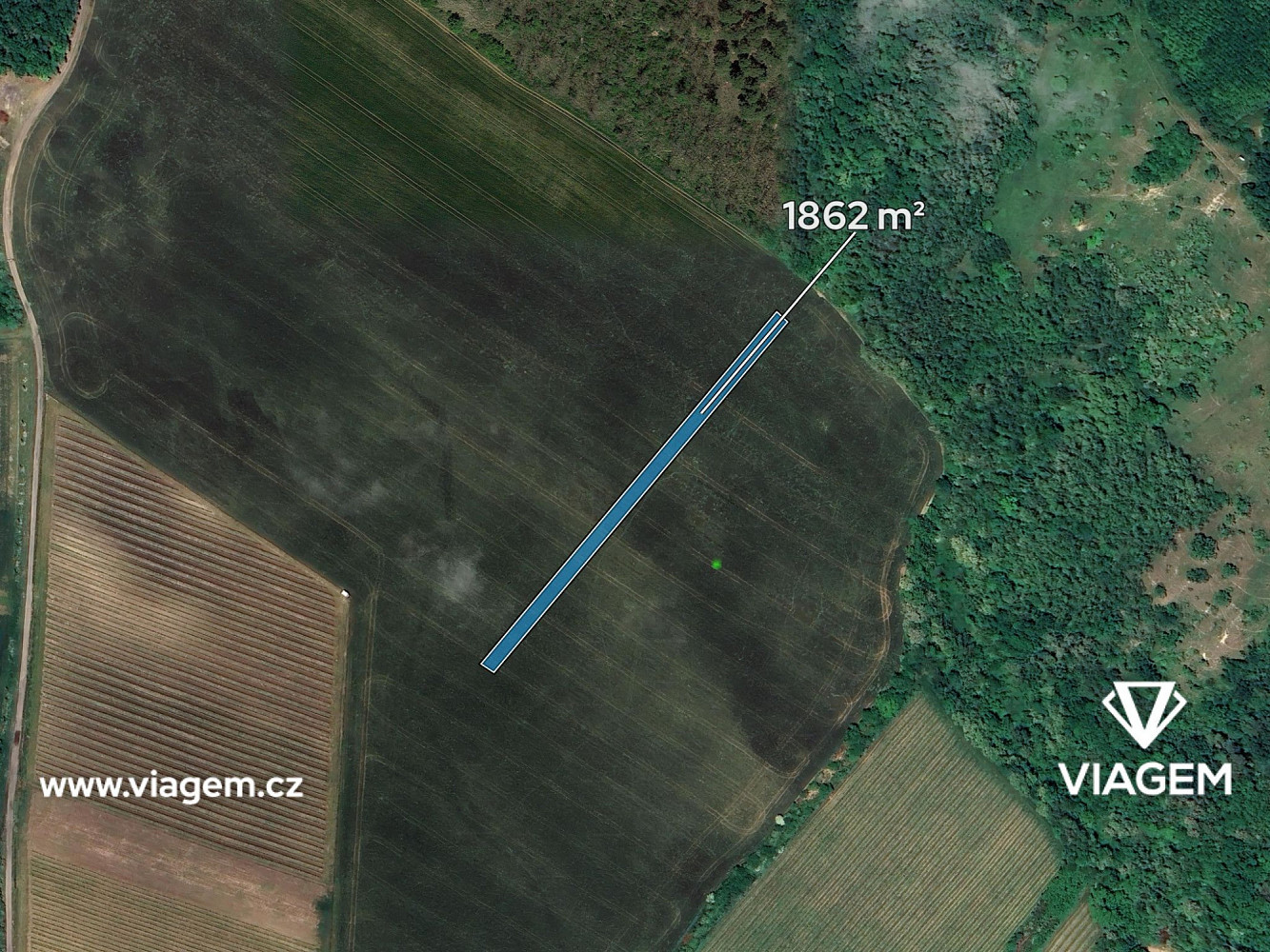Prodej pole 1 862 m² – fotografie 2