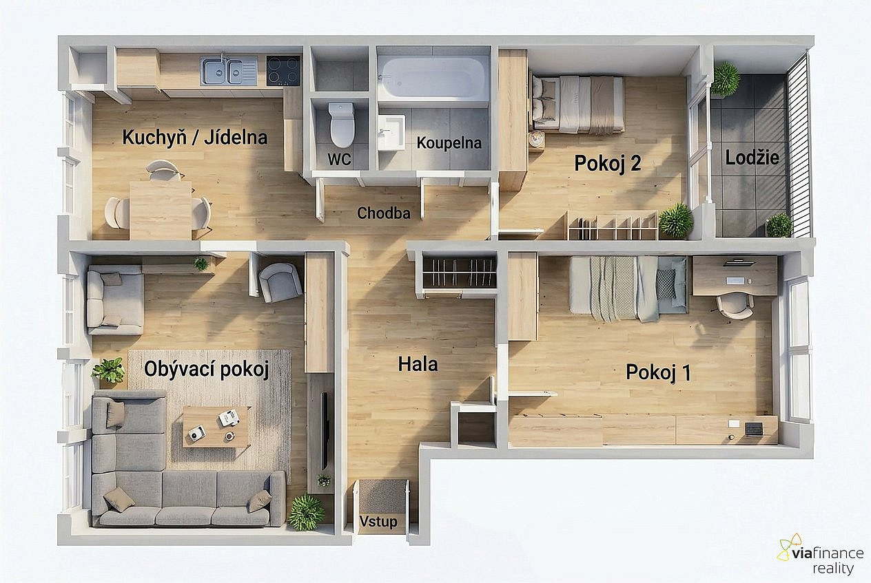 Prodej bytu 3+1 63 m² – fotografie 3