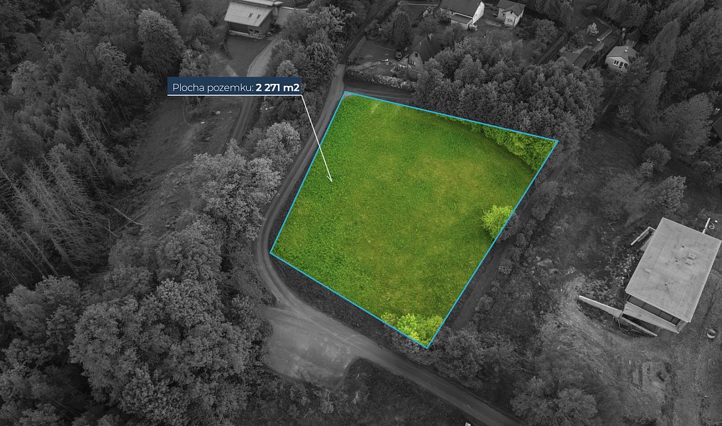 Prodej stavebního pozemku 2 271 m², Metylovice – náhled fotky 3