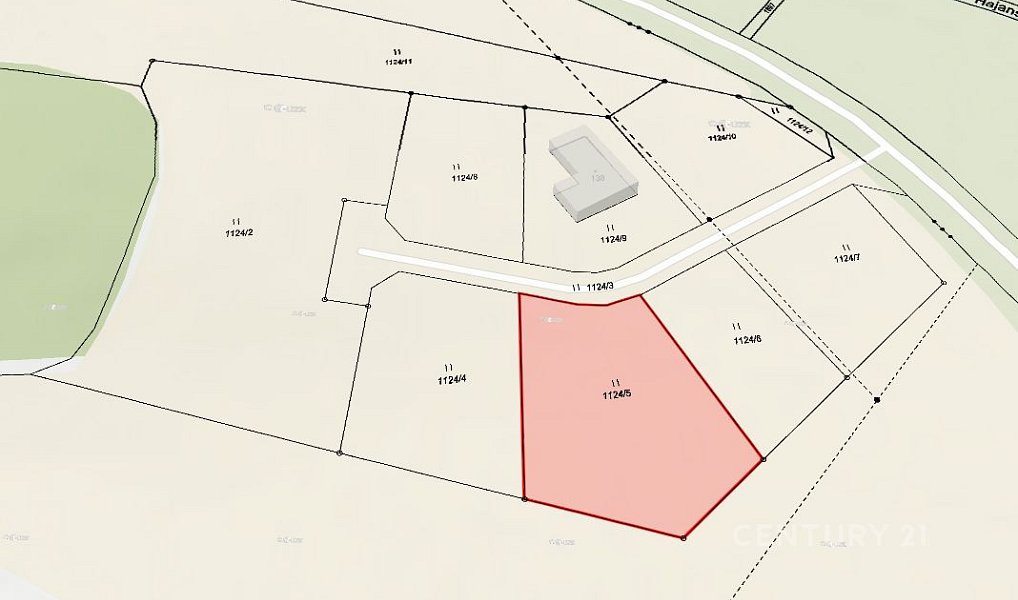 Prodej stavebního pozemku 1 824 m², Hajany – náhled fotky 6