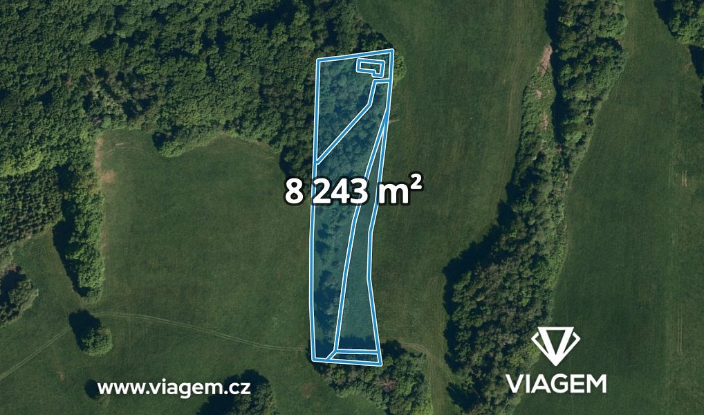 Prodej zahrady 1 177 m², Vidče – náhled fotky 2