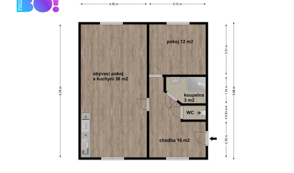 Pronájem bytu 2+kk 68 m², Kralice na Hané – náhled fotky 11
