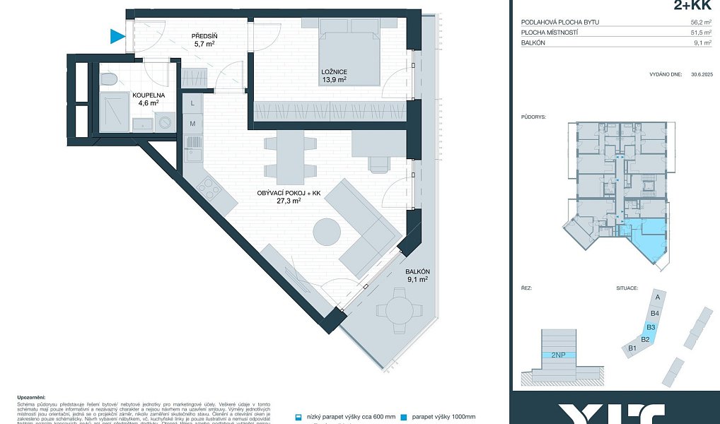 Prodej bytu 2+kk 52 m², Brno – náhled fotky 2