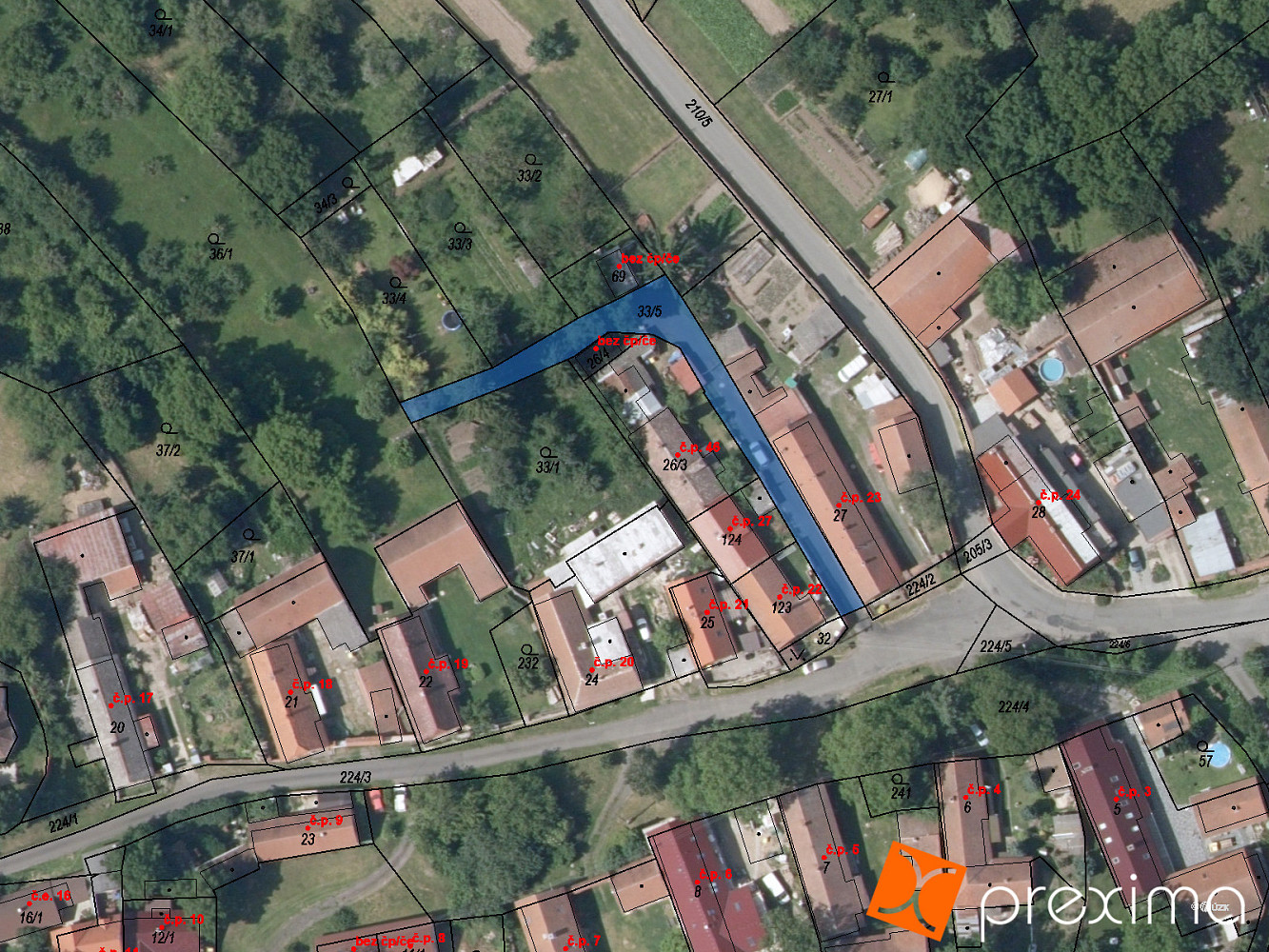 Prodej stavebního pozemku 54 m²
