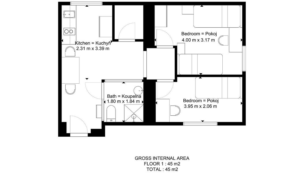 Pronájem bytu 2+1 45 m², Brno – náhled fotky 15