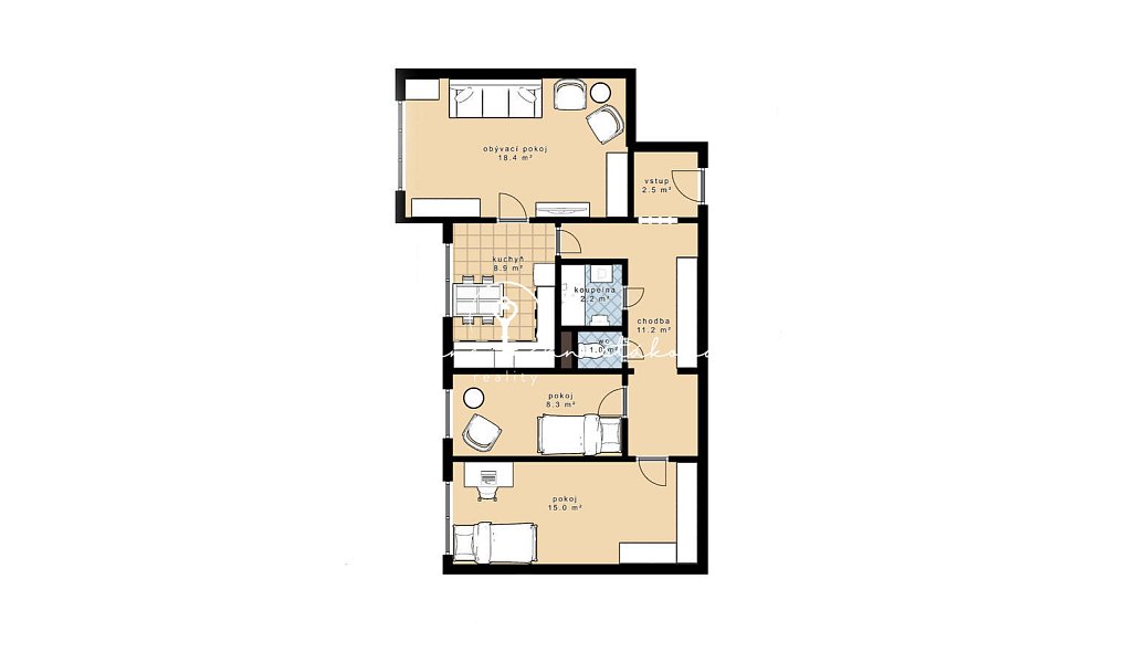Prodej bytu 3+1 67 m², Velešín – náhled fotky 11