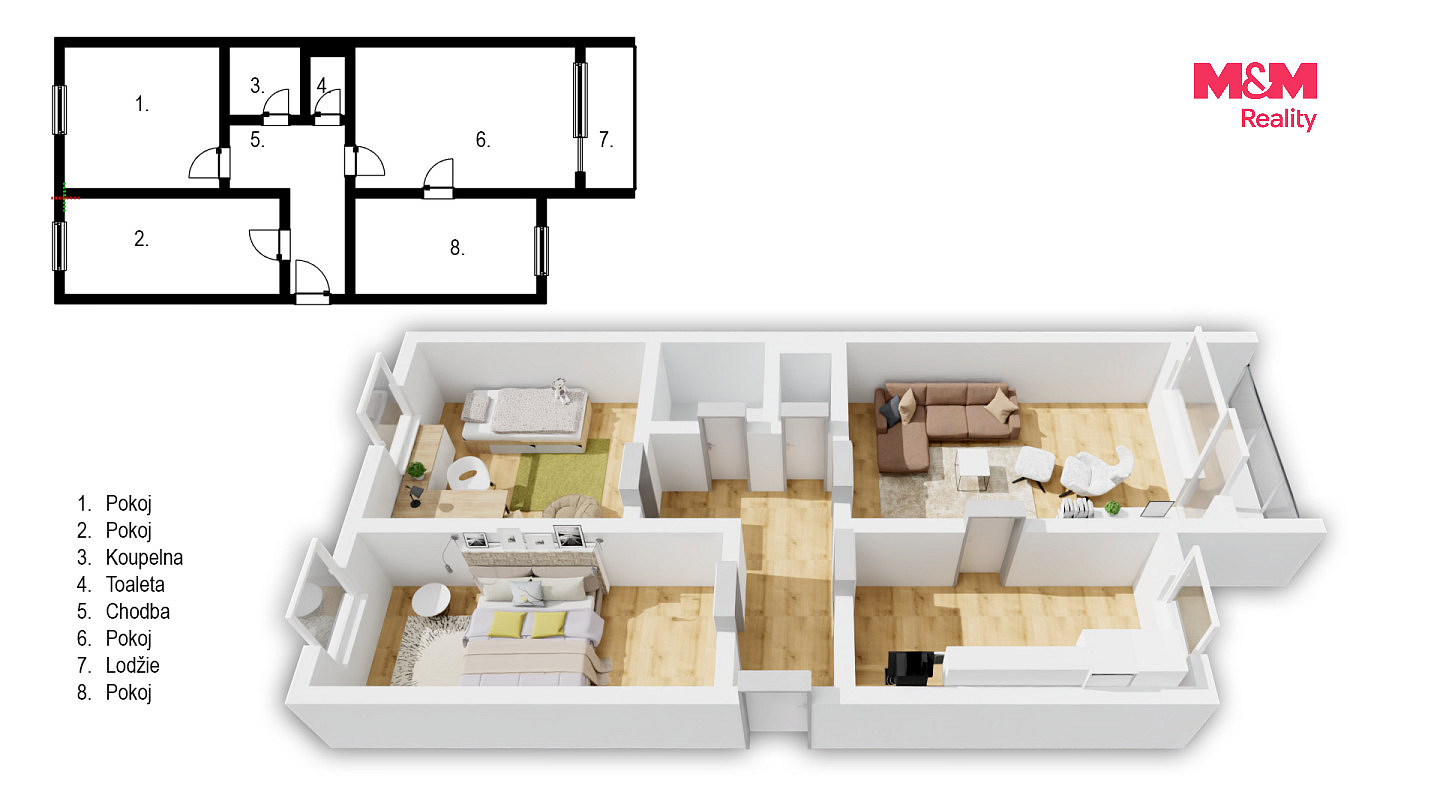 Prodej bytu 3+1 65 m² – fotografie 3