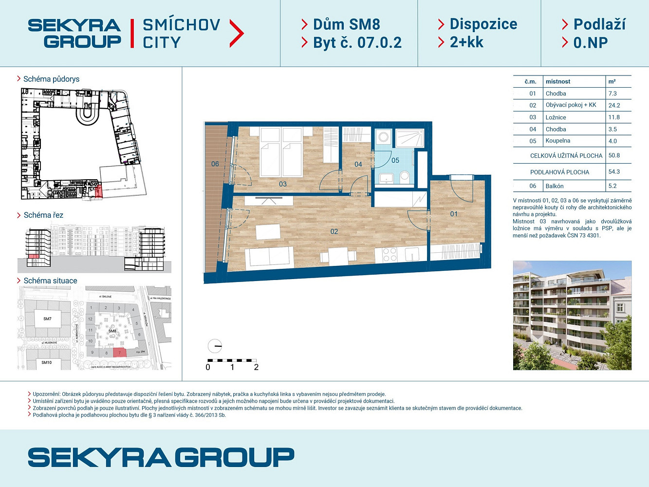 Prodej bytu 2+kk 51 m² – fotografie 2