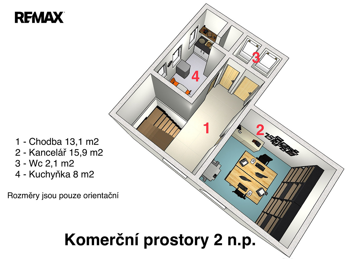 Pronájem skladovacích prostor 135 m²