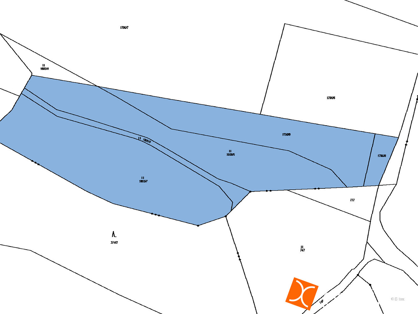 Prodej pole 1 445 m² – fotografie 2