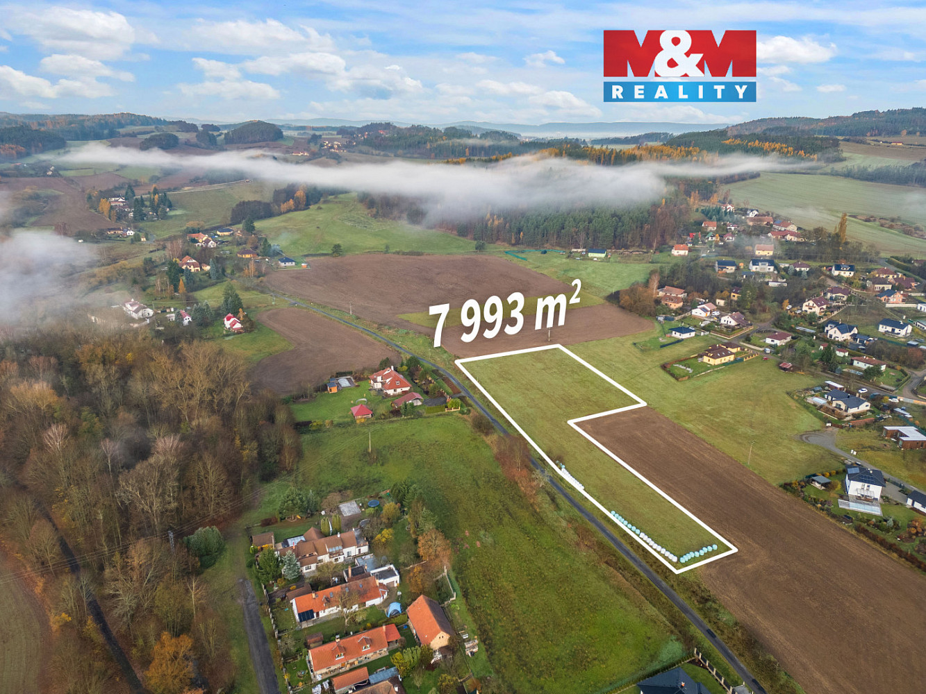 Prodej stavebního pozemku 7 993 m², Drevníky