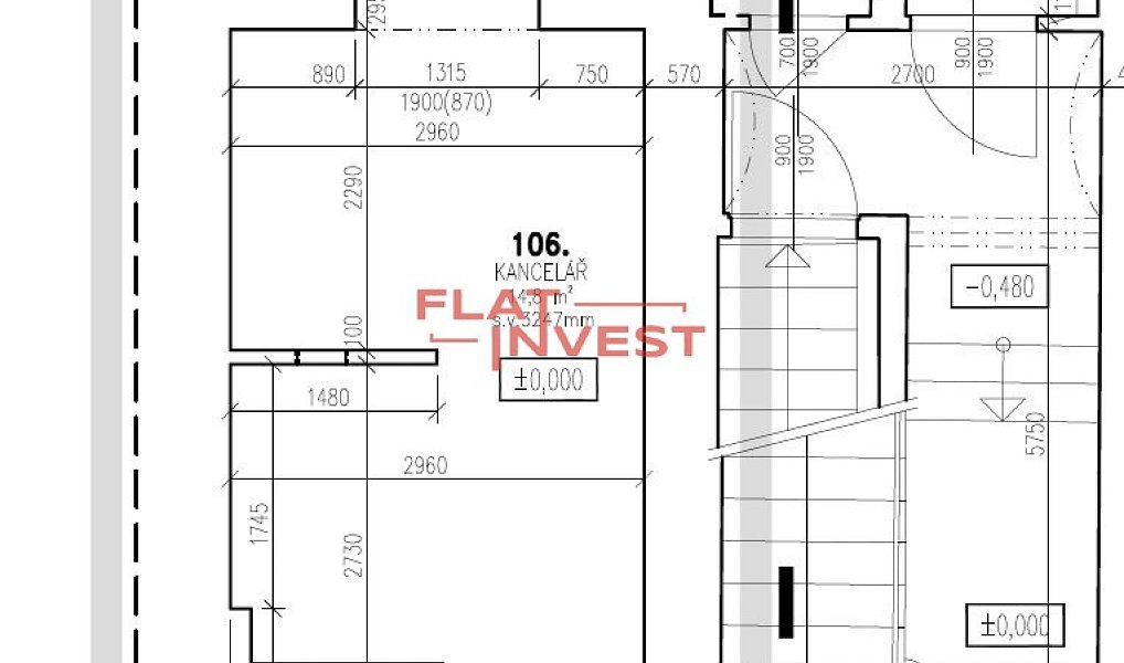 Pronájem kanceláře 21 m², Praha – náhled fotky 3