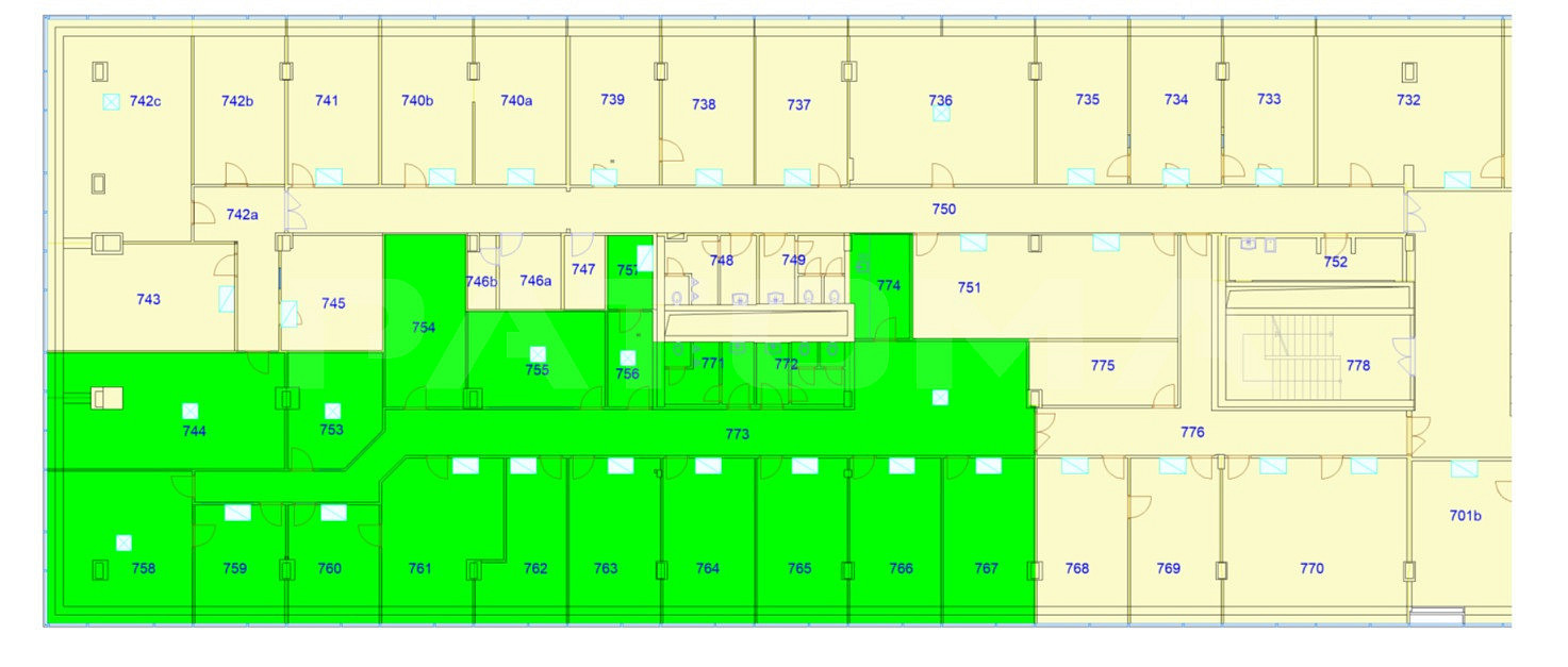 Pronájem kanceláře 401 m² – fotografie 3