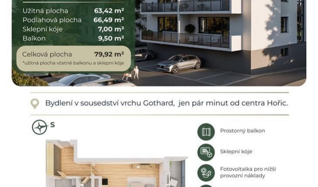 Prodej bytu 2+kk 63 m², Hořice – náhled fotky 10