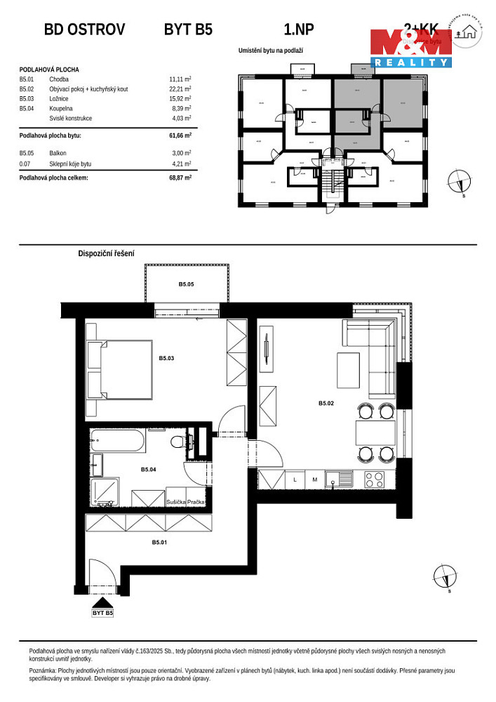 Prodej bytu 2+kk 69 m² – fotografie 5