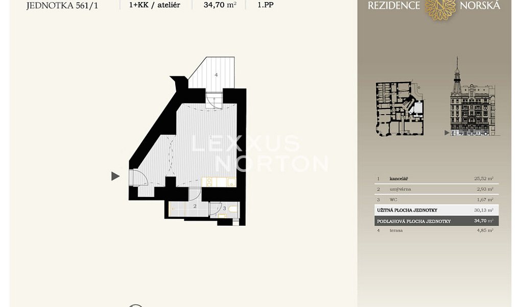 Prodej kanceláře 35 m², Praha – náhled fotky 6
