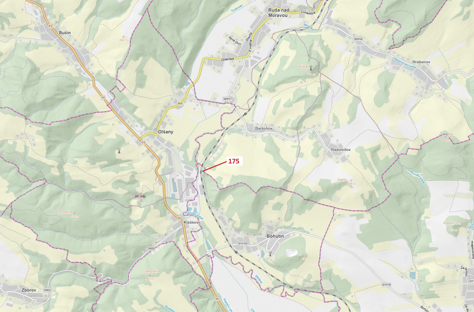 Dražba lesa 827 m²