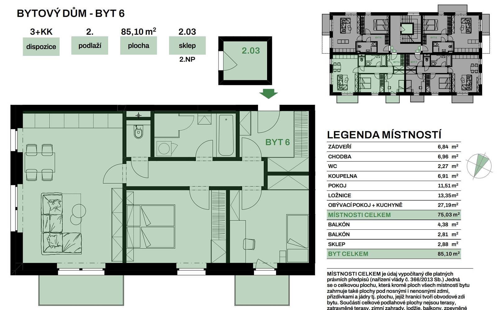 Prodej bytu 3+kk 85 m² – fotografie 4
