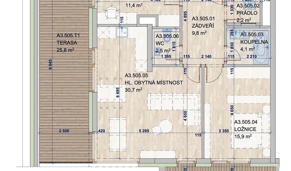 Prodej bytu 3+kk 113 m², Brno – náhled fotky 9