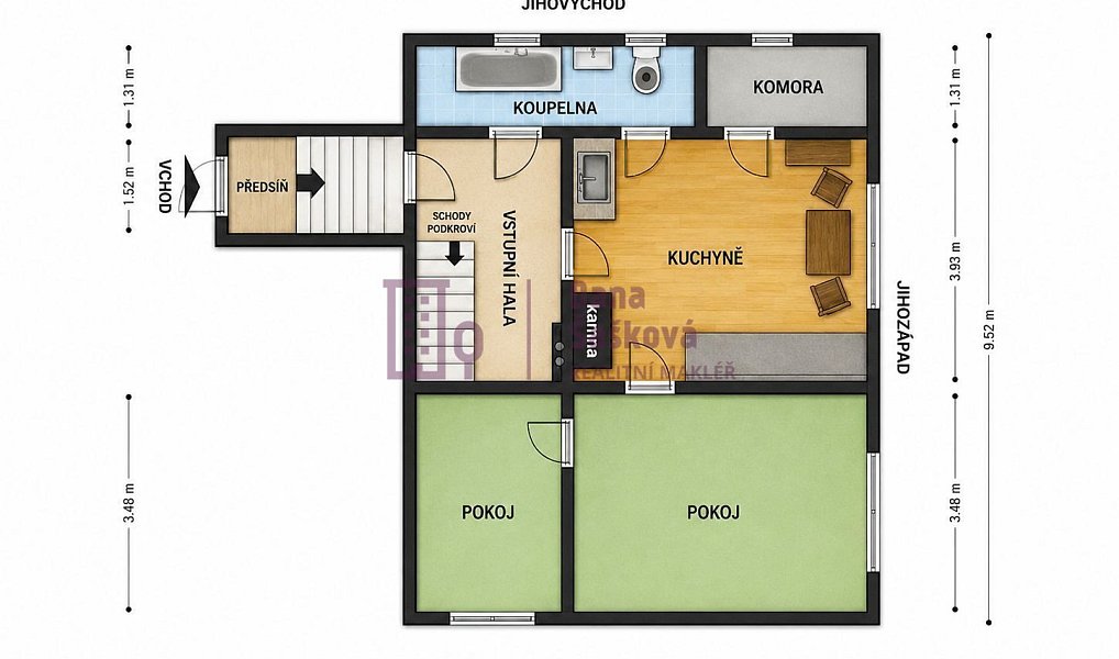 Prodej domu 85 m² s pozemkem 700 m², Horní Radouň – náhled fotky 18