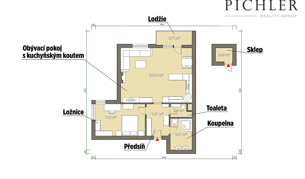 Prodej bytu 2+kk 75 m², Plzeň – náhled fotky 20